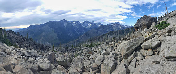 Enchantment peaks from the boulders