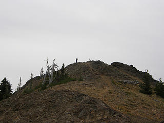 Approaching Miller Peak Summit (EastKing (Greg)) already there.