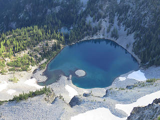 Upper and Lower Dee Dee Lake from McAlester summit.