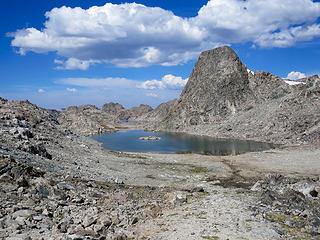 Part of the arduous, complex moonscape between Baker Lake and Golden Lakes.