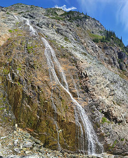 waterfall on traverse back
