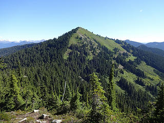 Jove Peak with its green coat.