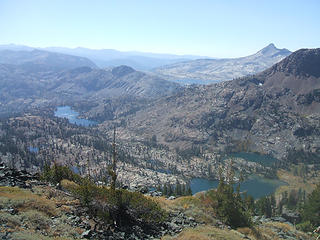 Many lakes from Dick's Pass