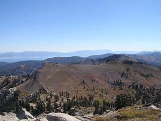 Looking south to Emigrant Pass from summit of Granite Chief