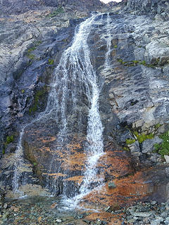 waterfall along the traverse