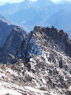 Ridge from Mt. Stuart's summit to False Summit.