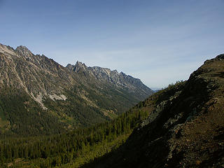 Ingalls Creek valley from Longs Pass