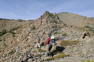Staying close to the ridge crest