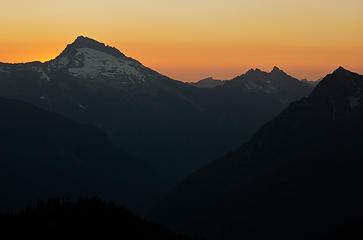 Sloan Peak at sunset.