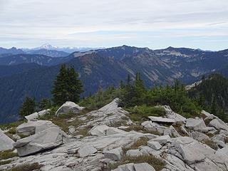Looking north from near summit.