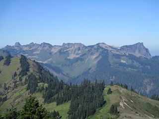 Church Mountain (left) to Bearpaw