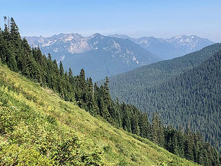 Views from the PCT south of Stevens Pass, Friday 8/17/18