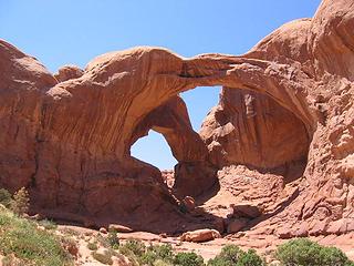 This is the famous double arch that was in the third Indiana Jones movie