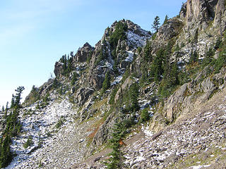 Nearing gully Mt. Ellinor trail.