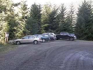 Lower trailhead parking at conclusion of hike.