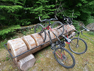Bike pickup at Klapatche Point