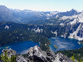 Klonaqua Lakes from East summit