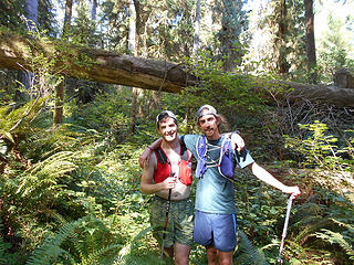 Jake & Steve Queets River Trail (approx.) mile 6.4 090418 01