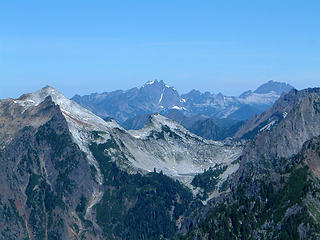 View to the N as seen from the summit of Gothic Peak.