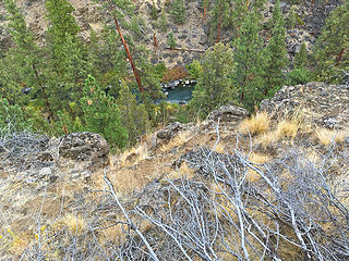 Looking over the edge. 
Sawyer and Riley Ranch Bend OR