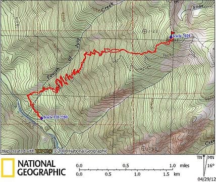 Icicle Ridge GPS Track