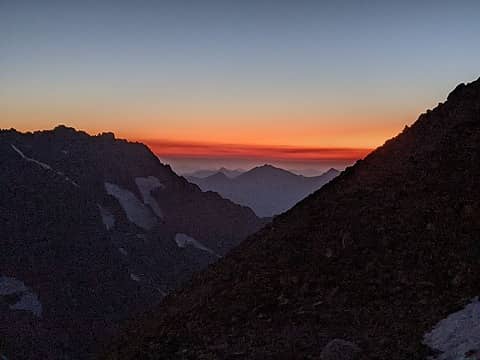 Sunset from Sahale Camp