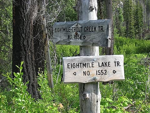 The Trout Creek trail is the one to the Caroline Lakes, Windy Pass and Cashmere Mtn.