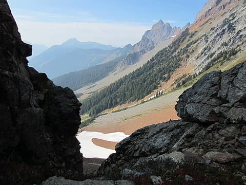 Canadian Border Peak from the approach.