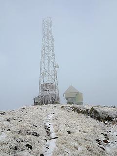 The radio tower of Wenatchee Mtn