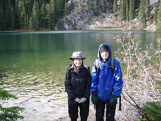 Fran and Todd at Merritt Lake.