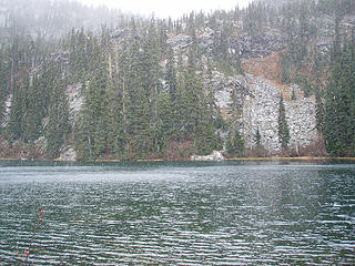 Merritt Lake (snowing)