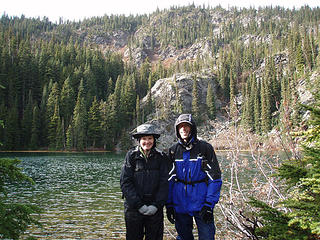 Fran and Jason at Merritt Lake.