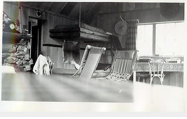 Smith Place - Queets Valley - ca. 1929 - view of northeast corner interior of Smith addition - photo courtesy L. Vaughan