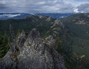View to French Chin, French Tongue, and Kachess Ridge