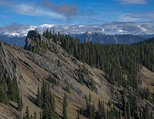 View to east ridge of West Peak