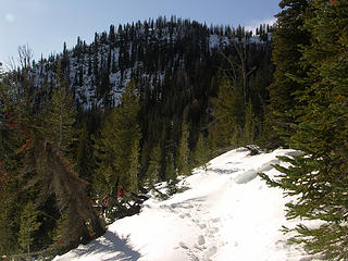 Spur ridge leading to the East side of Klone Peak.