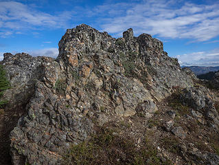 West Peak summit rocks
