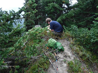 Craig at the treed summit