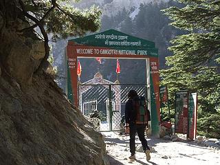 Entrance gate at Gangotri National Park