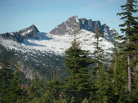 Whitehorse from Squire Creek Pass
