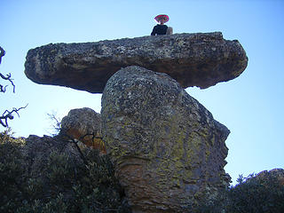 MM atop balanced rock