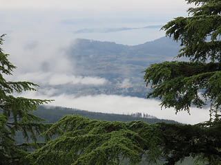Summit view, looking toward Samish Island and Samish Bay.