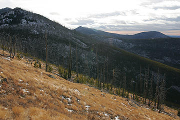The southern Kettles from the trail along the Sherman Peak Loop, Kettle River Range, Washington.