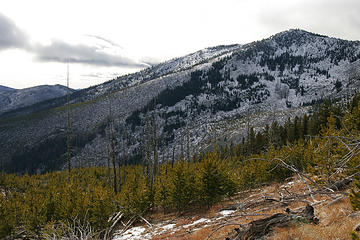 A view south along the Kettle Crest from the Sherman Peak Loop, Kettle River Range, Washington.