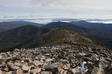 A view east from the summit of Sherman Peak, Kettle River Range, Washington.
