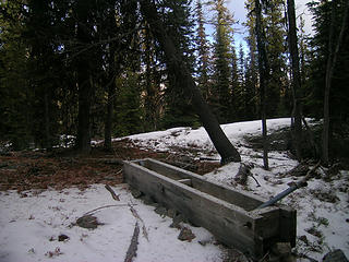 Watering trough at start of the trail