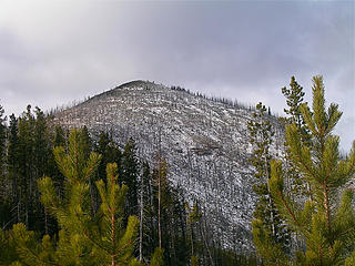 The summit of Sherman Peak from the SW
