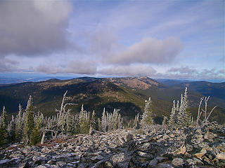 Looking north along the Kettle Crest