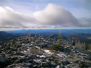 Looking west from the summit of Sherman Peak
