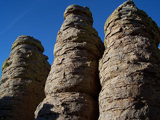 Columnar rock formations...